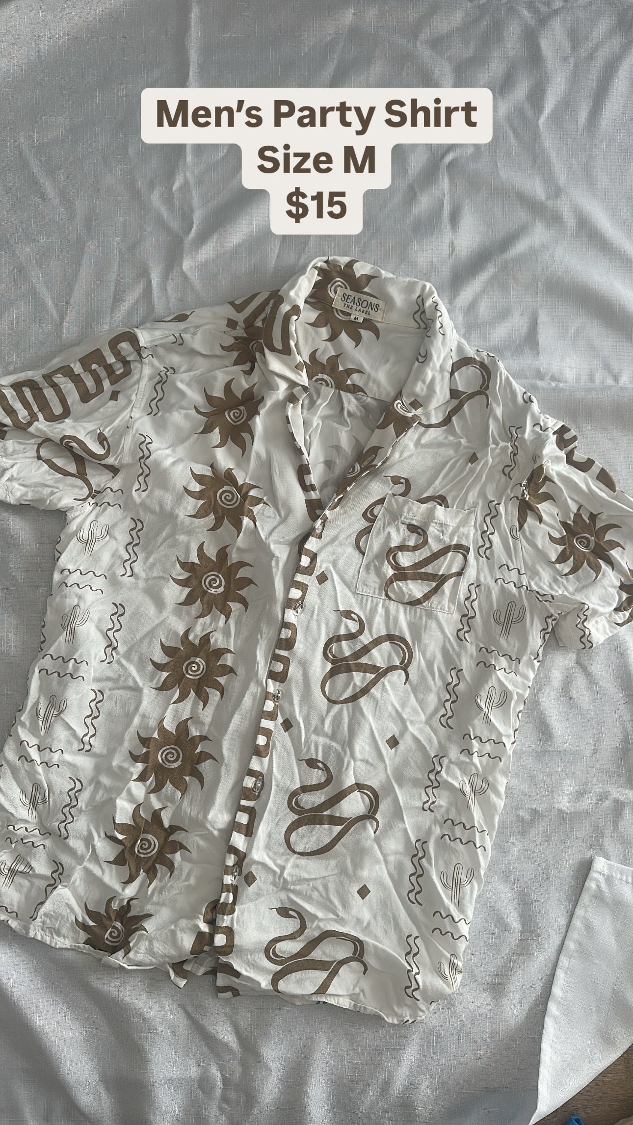 MENS PARTY SHIRT SIZE M